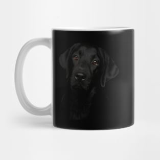 Black dog Mug